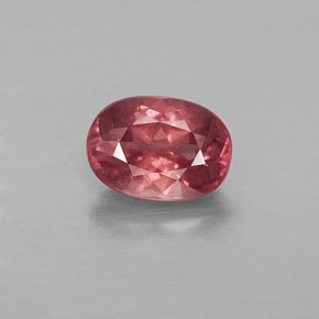 Granato malese Color rosa naturale da 1.13 ct, Taglio ovale, VS