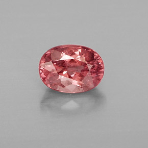 Granato malese naturale rosa da 1,30 ct, taglio ovale, VS-SI