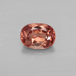 Granato malese naturale arancione da 1,12 ct, taglio ovale, VVS-VS
