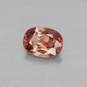 Granato malese naturale arancione da 1,12 ct, taglio ovale, VVS-VS