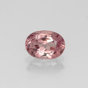 Granato malese naturale rosa da 0,92 ct, taglio ovale, VVS-VS