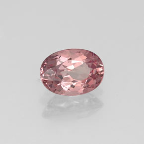 Granato malese naturale rosa da 0,92 ct, taglio ovale, VVS-VS