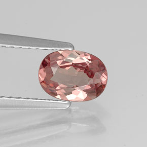 Granato malese naturale rosa da 0,88 ct, taglio ovale, VVS