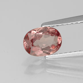 Granato malese naturale rosa da 0,88 ct, taglio ovale, VVS