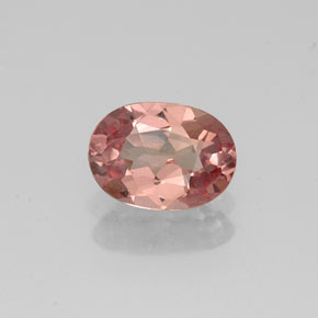 Granato malese naturale rosa da 0,92 ct, taglio ovale, VVS-VS