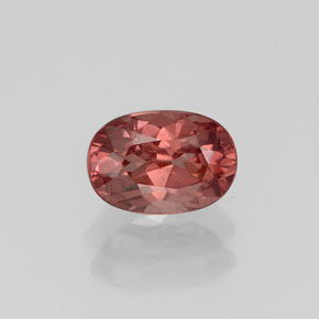 Granato malese naturale rosa da 1,05 ct, taglio ovale, VVS-VS