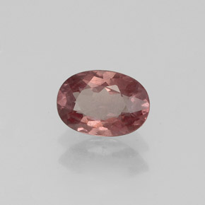 Granato malese naturale rosa da 0,87 ct, taglio ovale, VS
