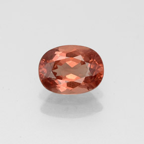 Granato malese naturale arancione da 0,99 ct, taglio ovale, VS