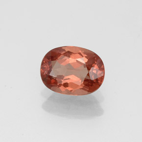Granato malese naturale arancione da 0,99 ct, taglio ovale, VS