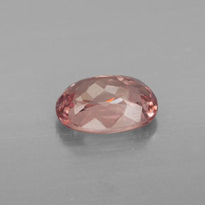 Granato malese rosa chiara naturale da 1,13 ct, taglio ovale, VS