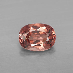 Granato malese naturale rosa da 1,14 ct, taglio ovale, VS