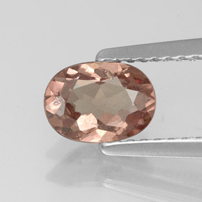 Granato malese naturale arancione da 0,90 ct, taglio ovale, SI
