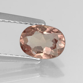 Granato malese naturale arancione da 0,90 ct, taglio ovale, SI