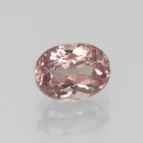 Granato malese Rosa chiara naturale da 0.98 ct, Taglio ovale, VS