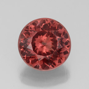 Granato malese Rosato naturale da 3.44 ct, Taglio rotondo, VS