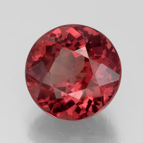 Granato malese naturale rosa da 4,64 ct, taglio rotondo, VS