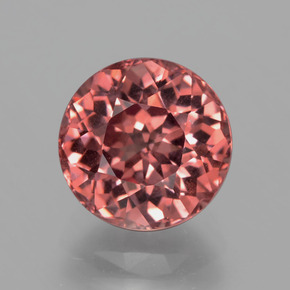 Granato malese naturale rosa da 4,02 ct, taglio rotondo, VS