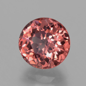Granato malese naturale rosa da 4,02 ct, taglio rotondo, VS