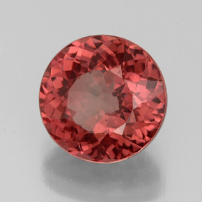 Granato malese Color rosa naturale da 3.39 ct, Taglio rotondo, VS