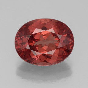 Granato malese naturale rosa da 3,42 ct, taglio ovale, VS
