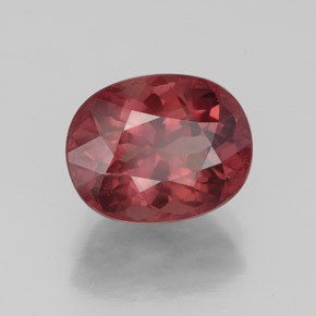 Granato malese Color rosa naturale da 4.08 ct, Taglio ovale, VVS-VS