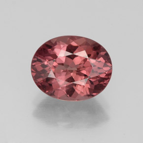 Granato malese naturale rosa da 3,17 ct, taglio ovale, VS