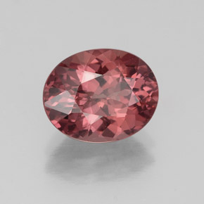 Granato malese naturale rosa da 3,17 ct, taglio ovale, VS