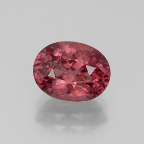 Granato malese naturale rosa da 2,32 ct, taglio ovale, VVS-VS
