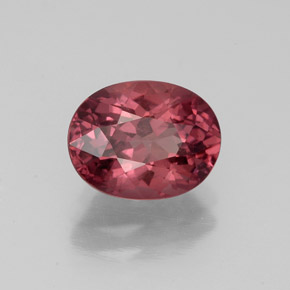 Granato malese naturale rosa da 2,32 ct, taglio ovale, VVS-VS