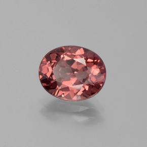 Granato malese Color rosa naturale da 2.89 ct, Taglio ovale, VS