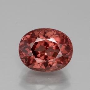 Granato malese naturale rosa da 3,84 ct, taglio ovale, VS