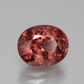 Granato malese naturale rosa da 3,84 ct, taglio ovale, VS