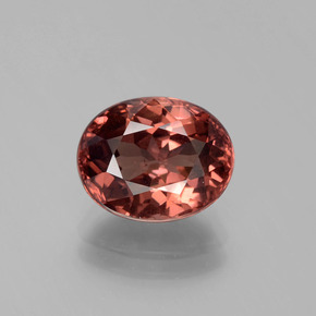 Granato malese naturale rosa da 3,84 ct, taglio ovale, VVS