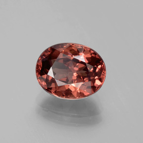 Granato malese naturale rosa da 3,84 ct, taglio ovale, VVS