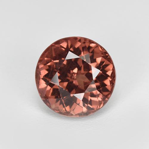 Granato malese Color rosa naturale da 3.26 ct, Taglio rotondo, VS