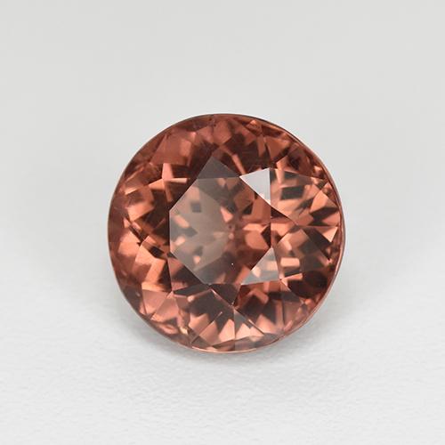 Granato malese Color rosa naturale da 3.26 ct, Taglio rotondo, VS