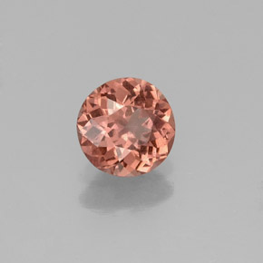 Granato malese naturale rosa da 0,83 ct, taglio rotondo, VS