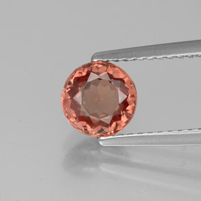Granato malese Color rosa naturale da 1.39 ct, Taglio rotondo, VS