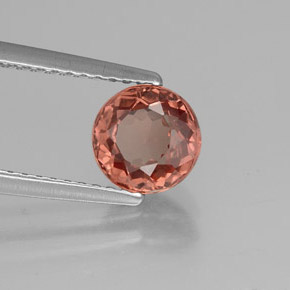Granato malese Color rosa naturale da 1.39 ct, Taglio rotondo, VS