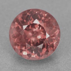 Granato malese Rosa arancio naturale da 2.82 ct, Taglio rotondo, VS