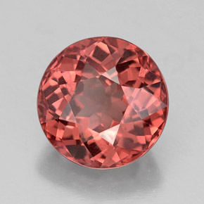 Granato malese Color rosa naturale da 2.66 ct, Taglio rotondo, VS