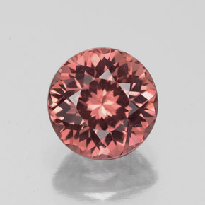 Granato malese Color rosa naturale da 2.30 ct, Taglio rotondo, VVS-VS