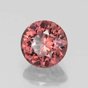 Granato malese Color rosa naturale da 2.30 ct, Taglio rotondo, VVS-VS