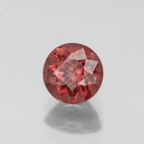 Granato malese Rosato naturale da 1.27 ct, Taglio rotondo, SI
