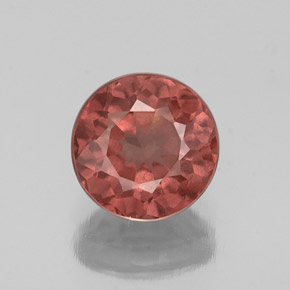 Granato malese naturale rosa da 1,30 ct, taglio rotondo, VS-SI