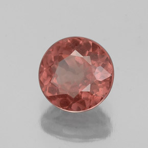 Granato malese naturale rosa da 1,30 ct, taglio rotondo, VS-SI