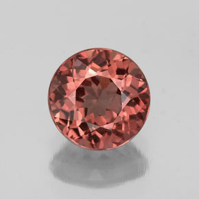 Granato malese naturale rosa da 1,25 ct, taglio rotondo, VS