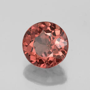Granato malese naturale rosa da 1,25 ct, taglio rotondo, VS