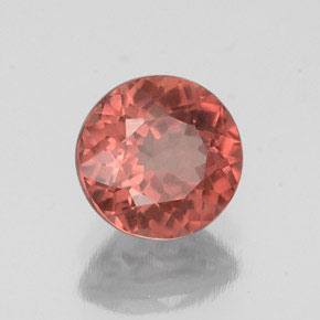 Granato malese Color rosa naturale da 1.29 ct, Taglio rotondo, VS