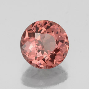 Granato malese Rosato naturale da 1.41 ct, Taglio rotondo, VVS-VS